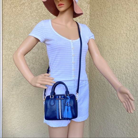 MICHAEL KORS BEDFORD XS DUFFLE XBODY NAVY MULTI - Picture 12 of 15